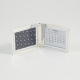 Silver Plated Perpetual Calendar with 2"x3" Picture Frame.